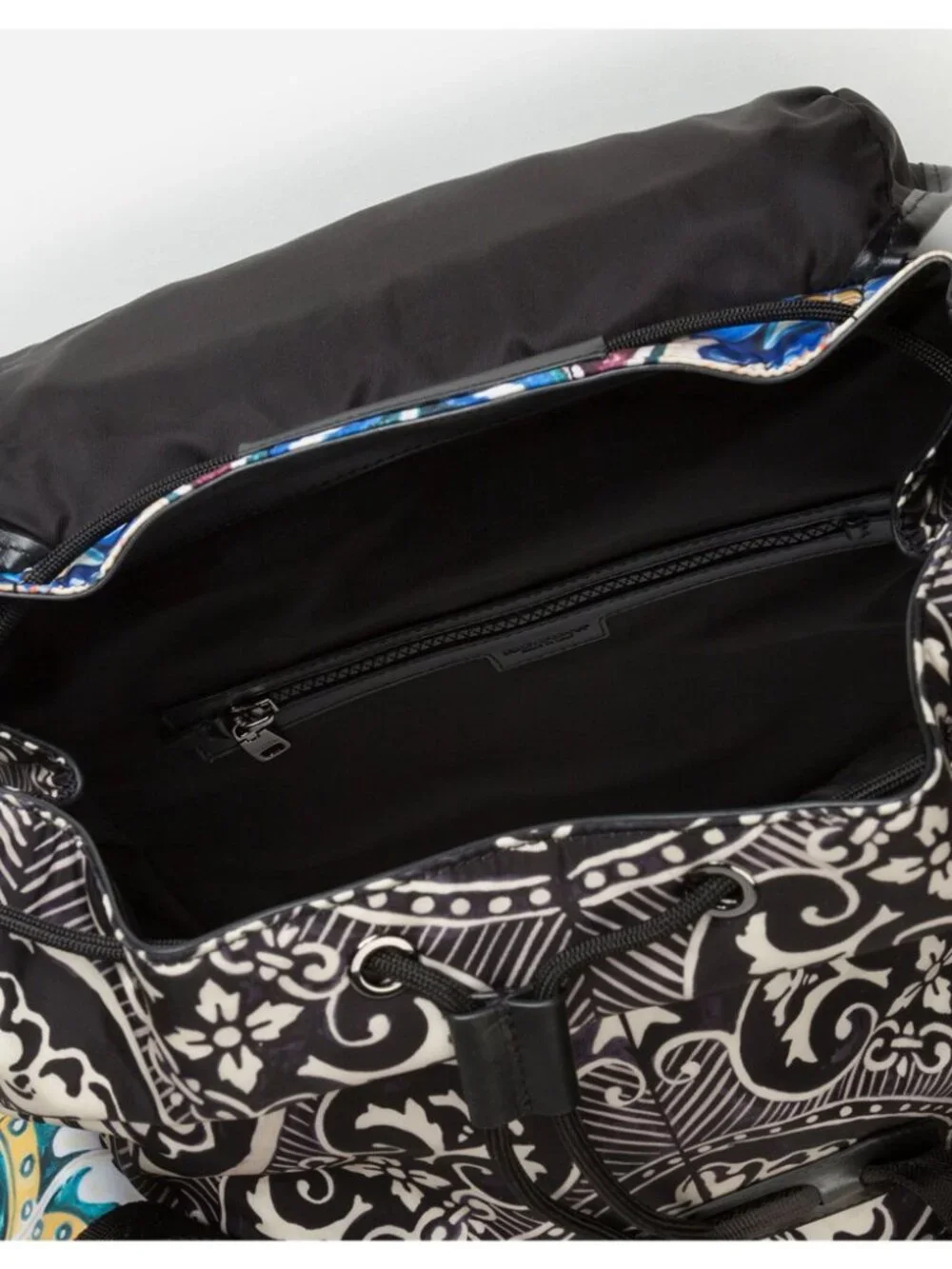 NWT $2495 Dolce & Gabbana Limited Edition Zaino Nylon Maiolica Print Backpack